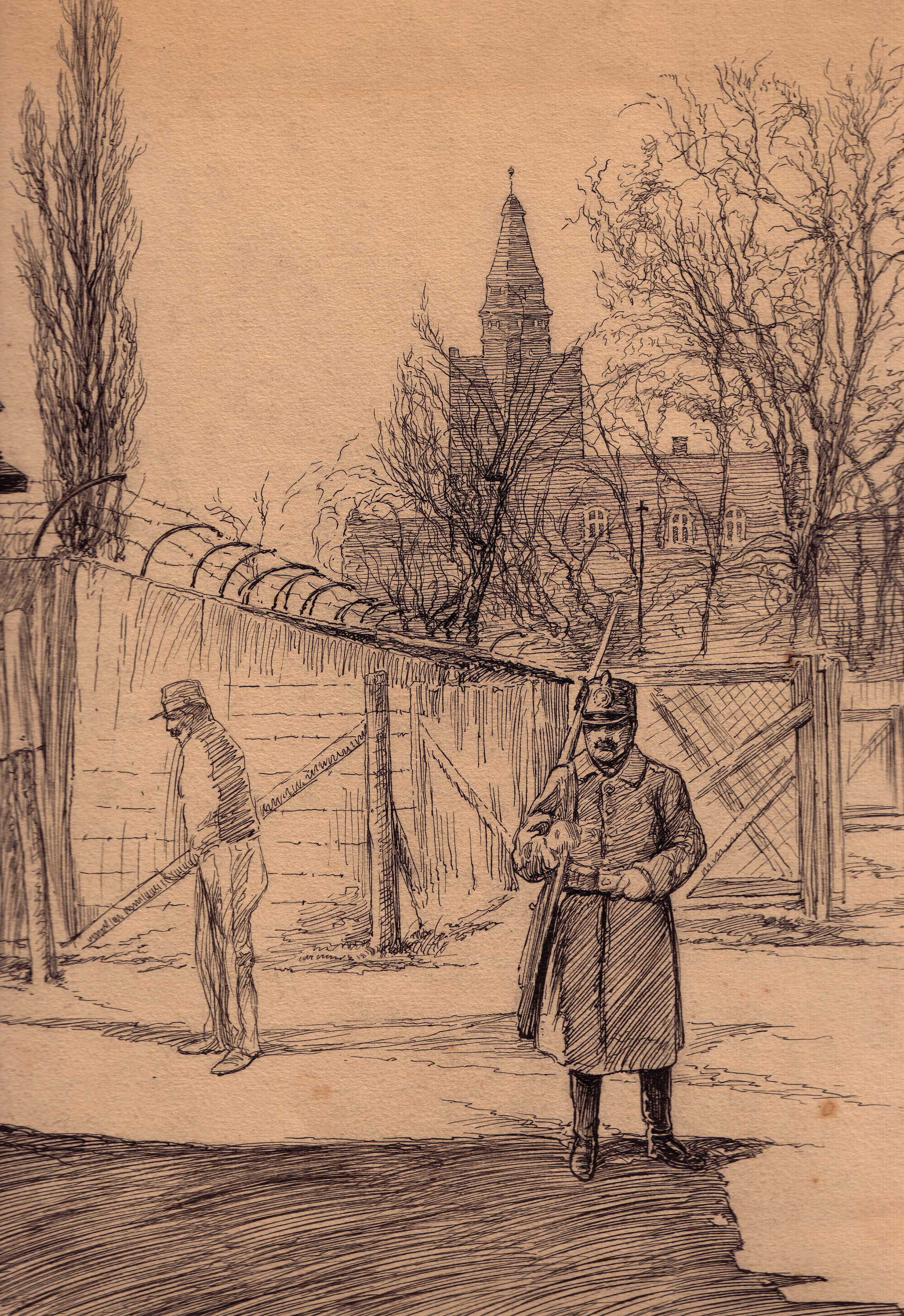 a photo of Karsruhe Prisoner of War Camp by Joseph Lee
