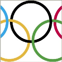a picture of the olympic rings