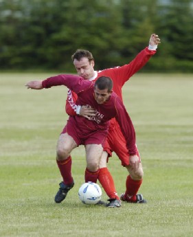 a picture of the football match between the University and Dundee College