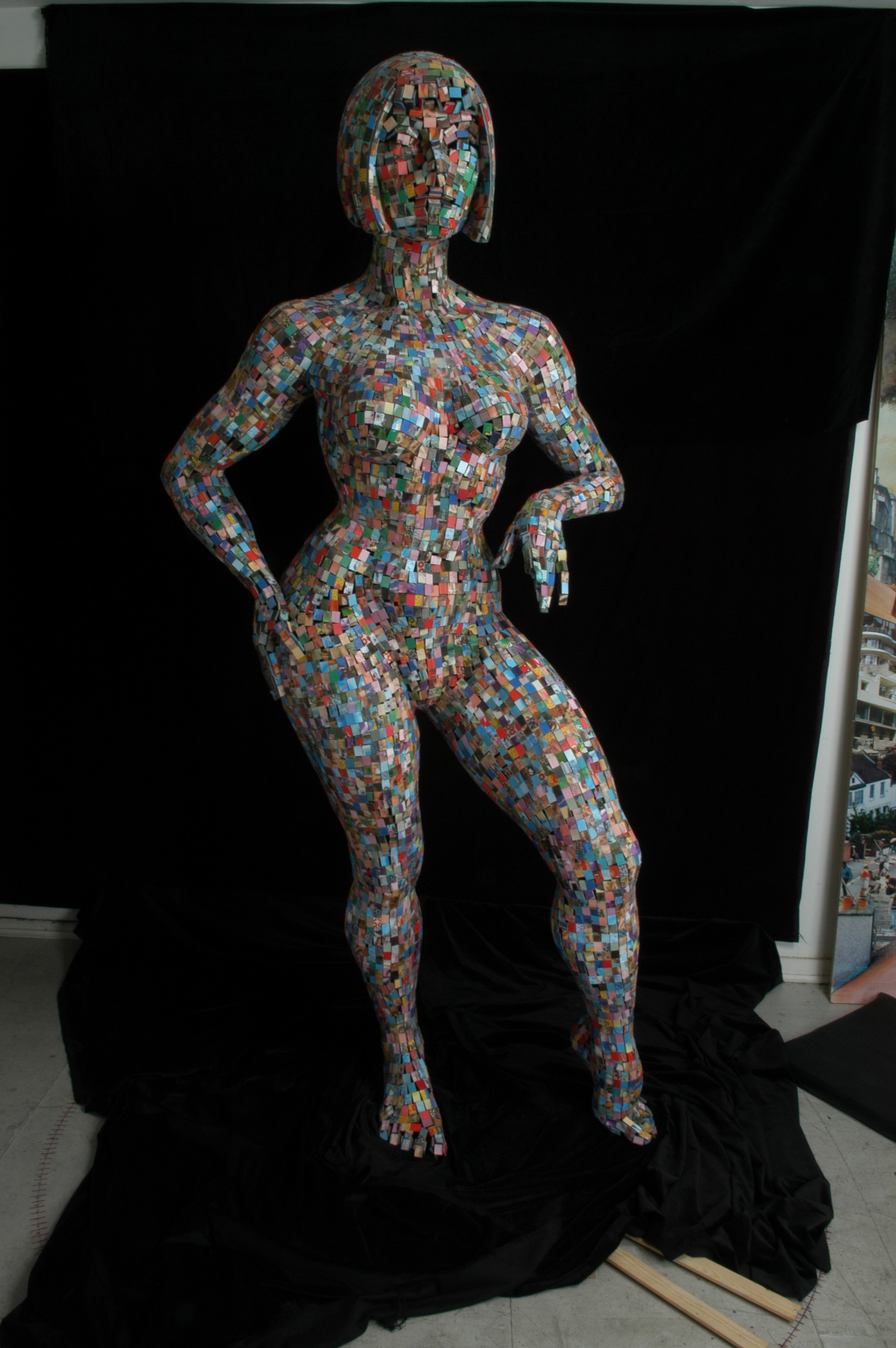 a photo of David Mach's biowoman sculpture