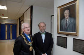 Photo shows Professor Roland Wolf with Dundee Lord Provost John Letford at the opening of the Pat McPherson Centre for
 Pharmacogenomics & Pharmacogenetics last year
