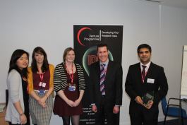 Picture shows (l-r): Wen Ling Choong, Anna Rzepczynski, Lucy Robertson, Dr Jim McGeorge and Muhammad Sadiq