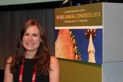 Image shows Catriona at the Barcelona conference.