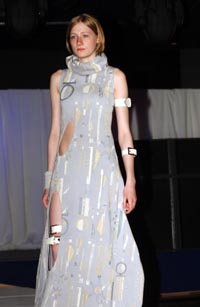 a photo of pressed fashion show