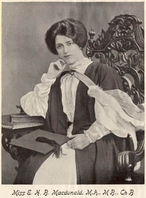 a photo of Miss E H B Macdonald