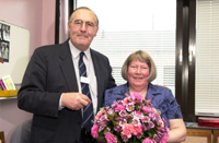 photo of Laura Adam with Prof Forbes