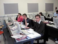 a photo of student callers