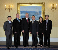 a photo of chinese delegation