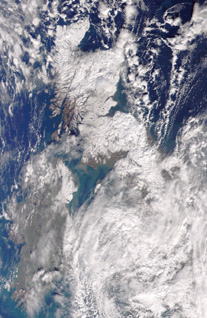 photo of Scotland covered in snow