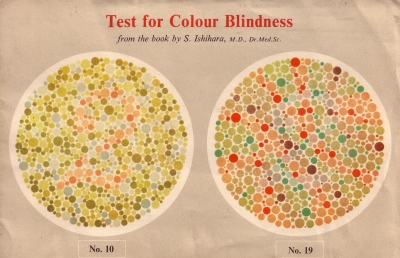 Test for colour blindness