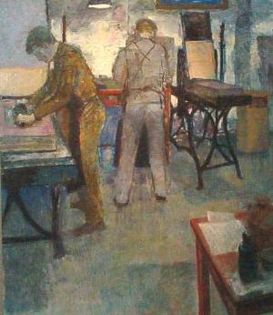 Lithography Room, Bell Street by Dennis Buchan