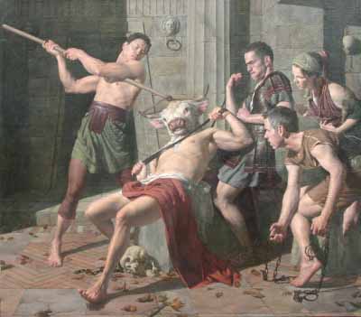 Theseus and the Minotaur by Paul Reid