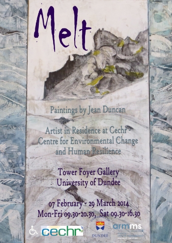 Poster design for Melt exhibition