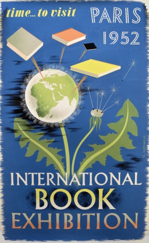 Book Exhibition poster by John T Symington, 1952