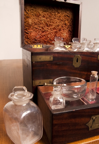 19th century medicine chest