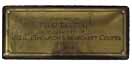 Plaque from DRI Bed endowed by D C Thomson, 1927