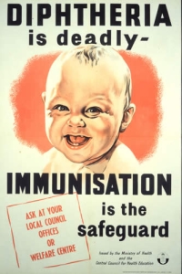 Diphtheria vaccination poster