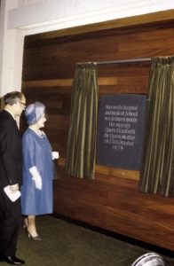 HM The Queen Mother opening Ninewells Hospital in 1974