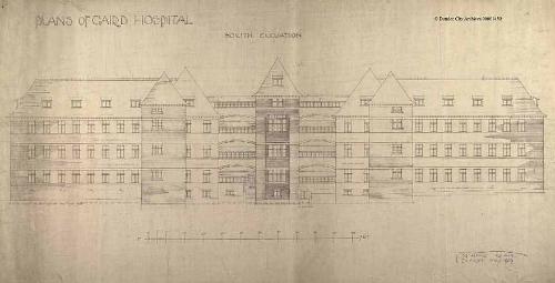 Plans of Caird Cancer Hospital