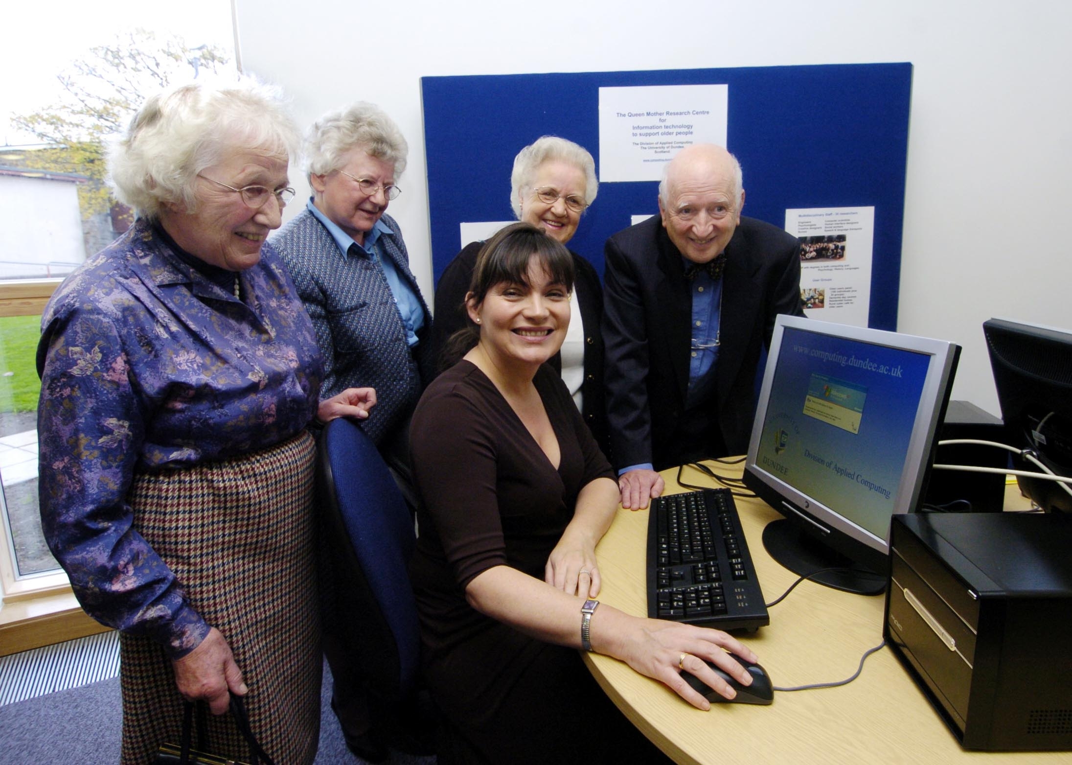 a photo Lorraine and  the users of the QMRC