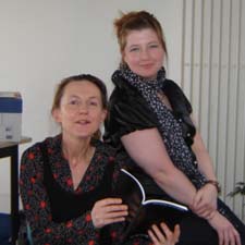 a photo of Kirsty Gunn and Rachel March (left to right)
