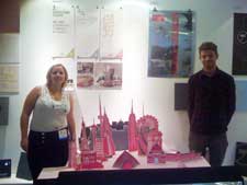 picture shows Alison Mehta and Ian Ritch with their pop-up book