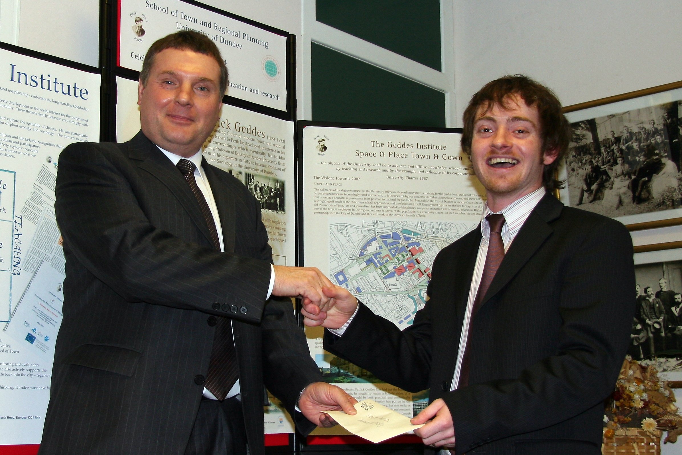 a photo of the winner of the civic award